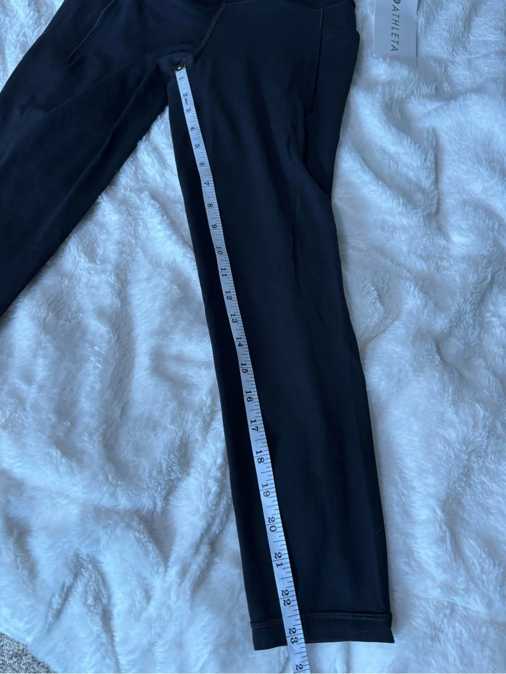 Athleta Black Womens Salutation 7/8 High-Waist Performance Active Tight Leggings